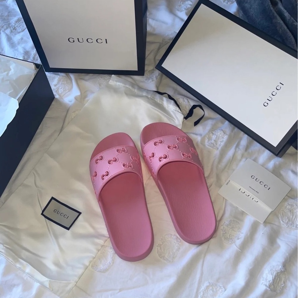 Gucci Rubber Slide Sandals